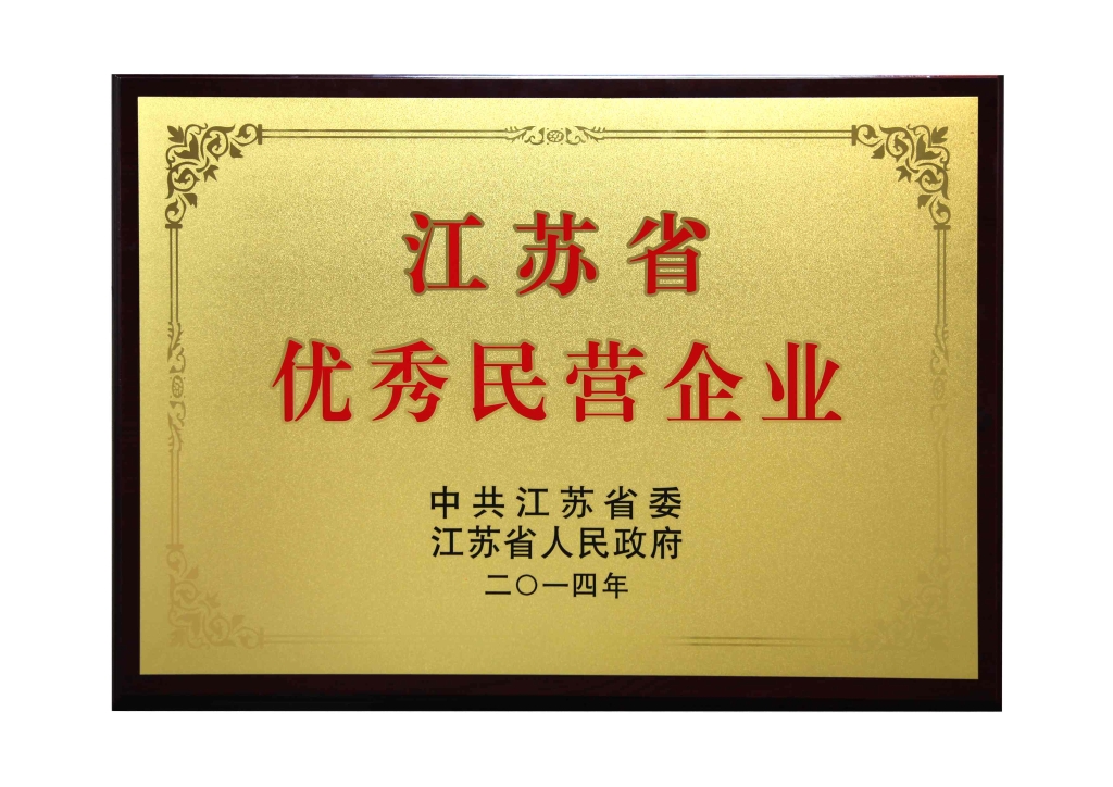 江蘇省優秀民營企業